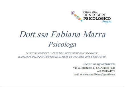 Studio di Psicologia- Dott.ssa Fabiana Marra