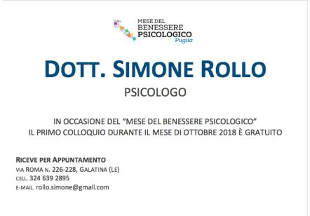 Studio di Psicologia - Dott. Simone Rollo