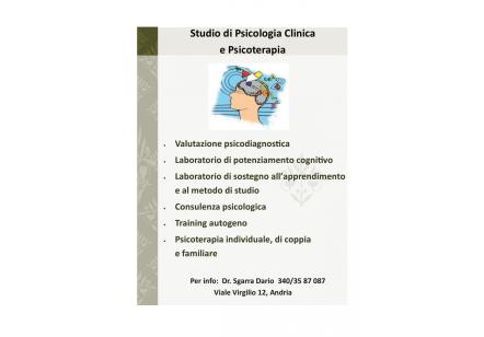 Studio di Psicologia clinica e psicoterapia